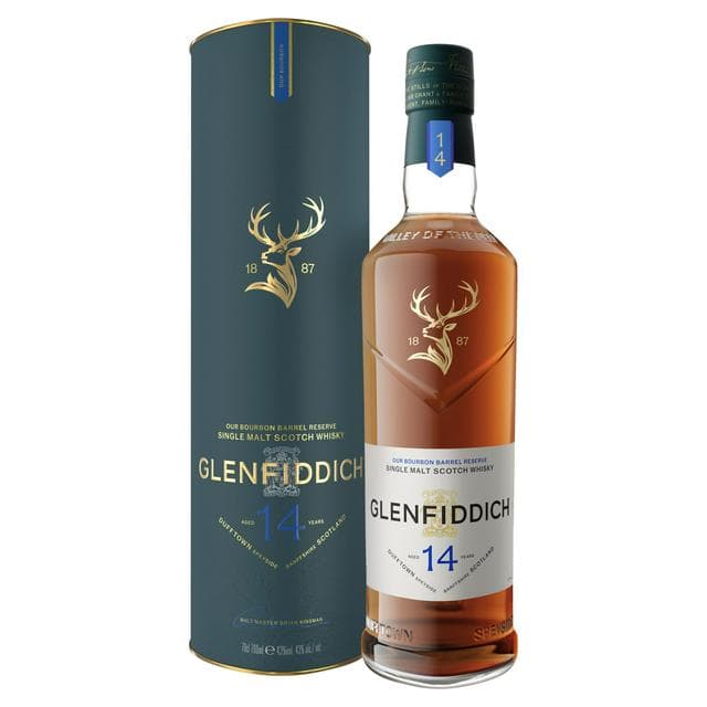 Glenfiddich 14 Year Old Bourbon Barrel Reserve Single Malt Scotch Whisky 70cl - gallery image 1