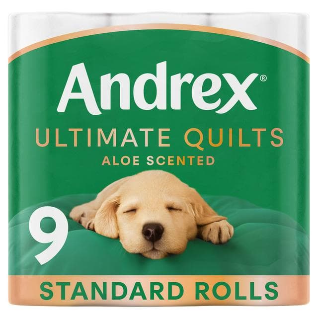 Andrex Ultimate Quilts Aloe Scented Toilet Rolls x9 - gallery image 1