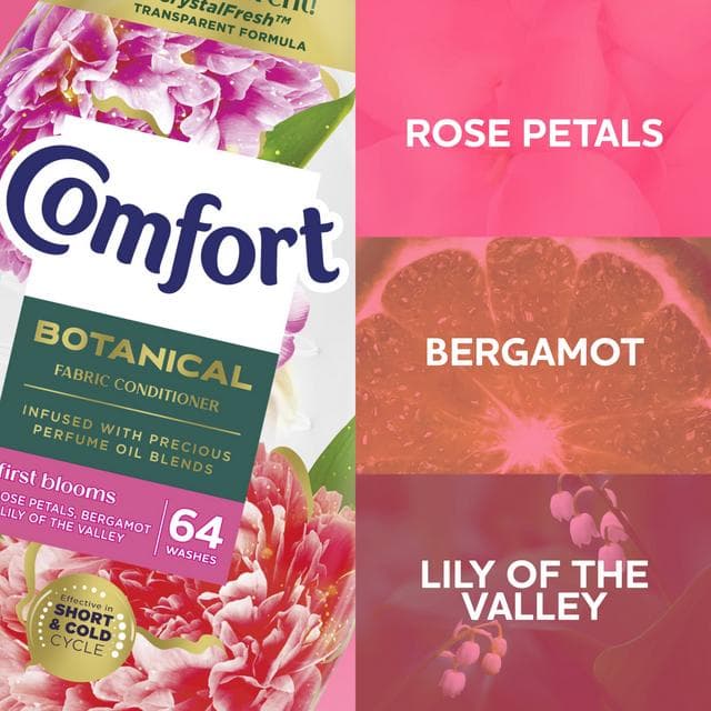 Comfort Botanical Fabric Conditioner First Blooms 64 Washes 960ml - gallery image 3