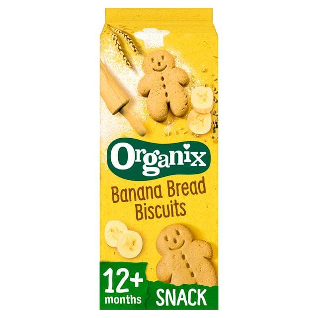Organix Banana Bread Biscuits 12+ Months 135g - gallery image 1