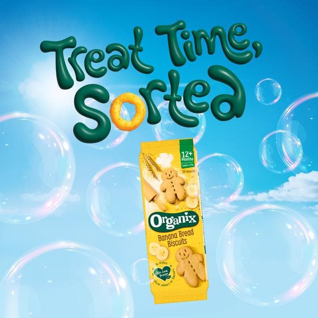 Organix Banana Bread Biscuits 12+ Months 135g - gallery image 4