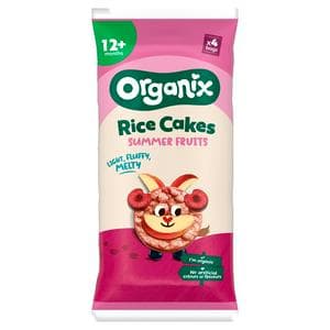 Organix 4 x 18g 7+ Months Summer Fruits Rice Cake Clouds