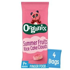 Organix 4 x 18g 7+ Months Summer Fruits Rice Cake Clouds