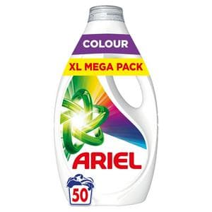 Ariel Colour Laundry Washing Liquid Detergent 50 Washes