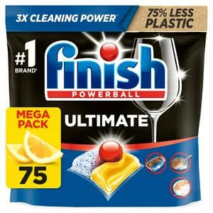 Finish Ultimate Deep Clean & Shine Dishwasher Tablets Lemon x75