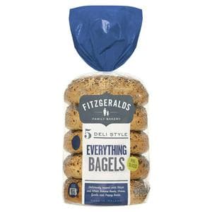 Fitzgeralds Everything Bagels x5