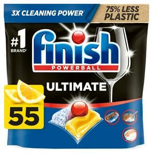 Finish Ultimate Deep Clean & Shine Dishwasher Tablets Lemon x55