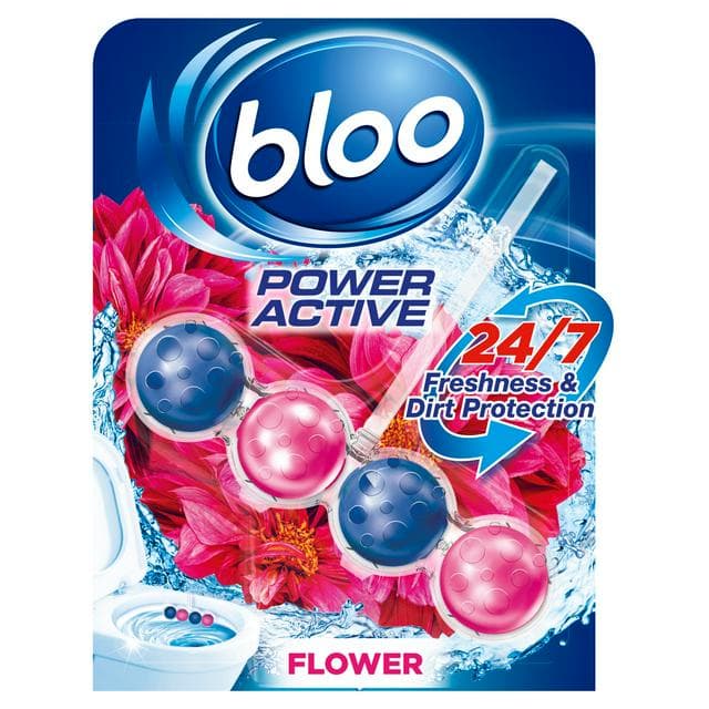 Bloo Power Active Flowers Toilet Rim Block 50g - gallery image 1