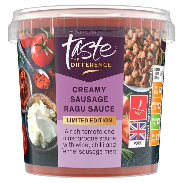 Sainsbury's Italian Style Sausage Ragu, Limited Edition, Taste the Difference 350g - gallery image 1