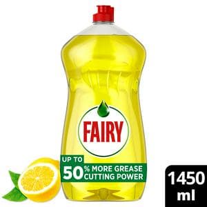 Fairy Washing Up Liquid Lemon with Lift Action 1450ml