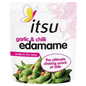 itsu 300g Garlic & Chilli Tumbled Edamame