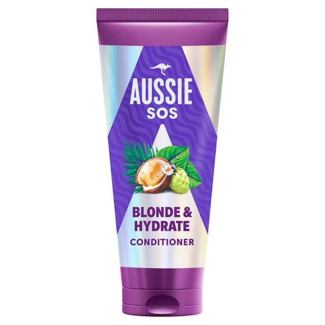 Aussie Sos Blonde & Hydrate Conditioner For Bleached Highlighted Grey Hair 200ml - gallery image 1