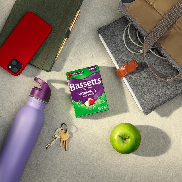Bassetts Vitamins Vitamin D Apple & Raspberry Flavour Pastilles Adult x30 - gallery image 5