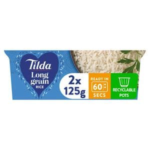 Tilda Long Grain Rice 2x125g