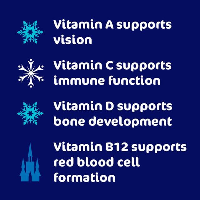 Haliborange Disney Frozen Multivitamins 60 Character Shaped Strawberry Flavour Softies for Kids 3+ - gallery image 3