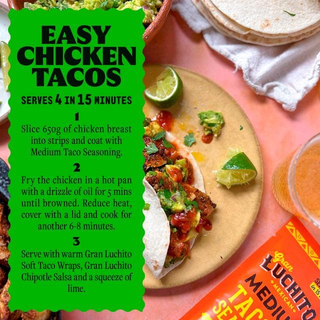 Gran Luchito Mexican Soft Taco Wraps x10 300g - gallery image 2