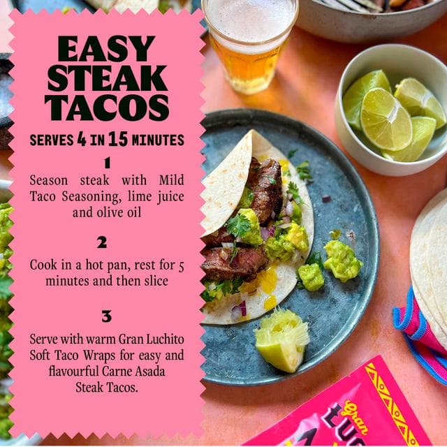 Gran Luchito Mexican Soft Taco Wraps x10 300g - gallery image 3
