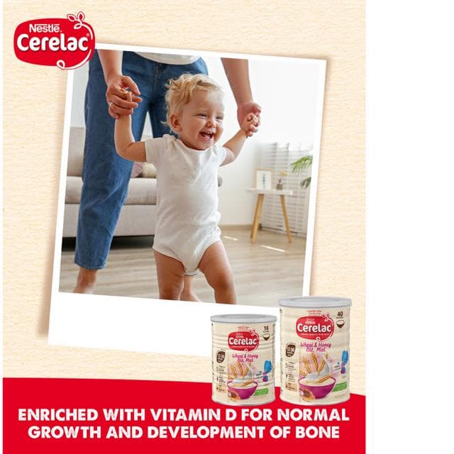 Cerelac Infant Baby Cereals with Milk Honey & Wheat 12 Months+ 1kg - gallery image 4