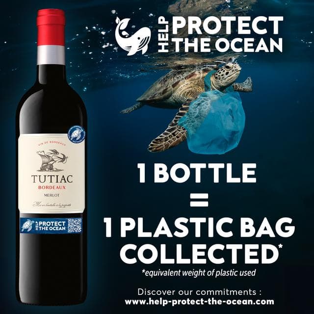 Tutiac Bordeaux Merlot Red Wine Help Protect the Ocean - gallery image 3