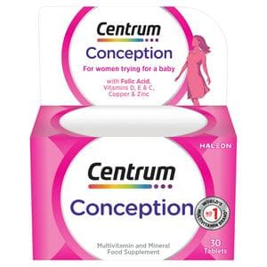 Centrum Conception Vitamins with Folic Acid Tablets x30