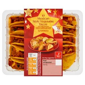 Sainsbury's 10 x Mexican Style Vegetable Tacos 200g