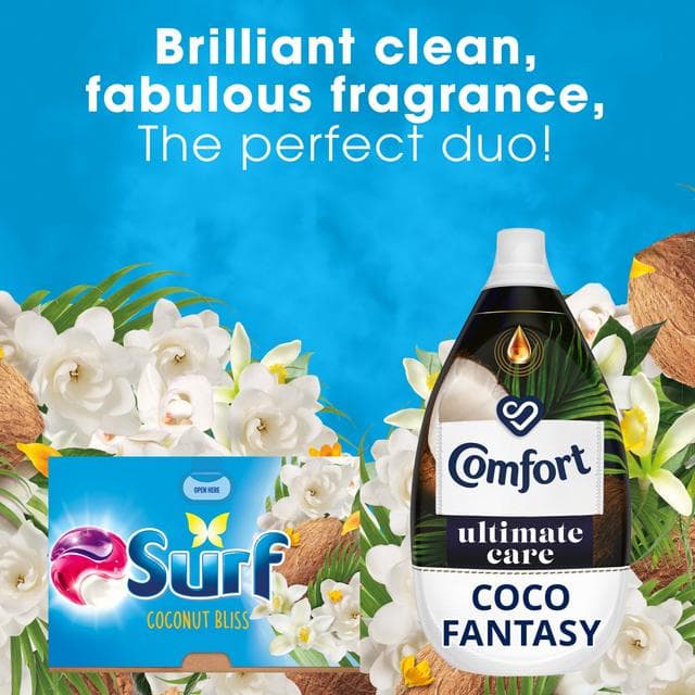 Surf 3 In 1 Laundry Washing Detergent Capsules Coconut Bliss 15 Washes - gallery image 6