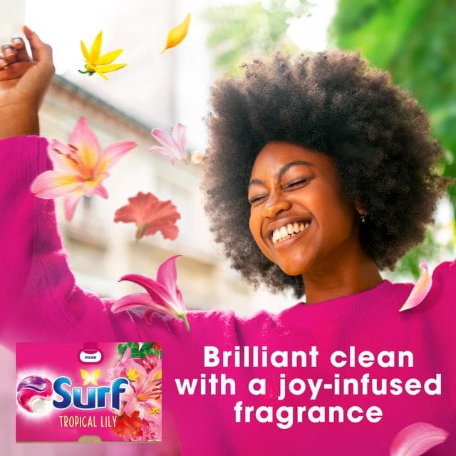 Surf 3 In 1 Laundry Washing Detergent Capsules Tropical Lily 15 Washes - gallery image 2