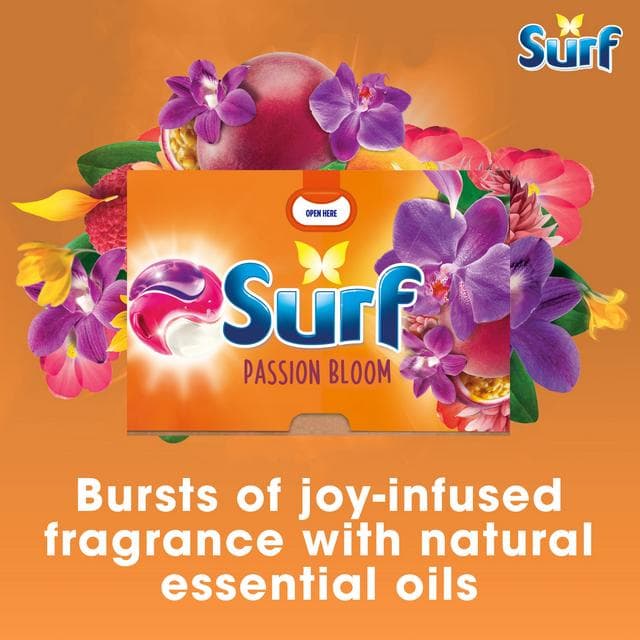 Surf 3 In 1 Laundry Washing Detergent Capsules Passion Bloom 26 Washes - gallery image 2