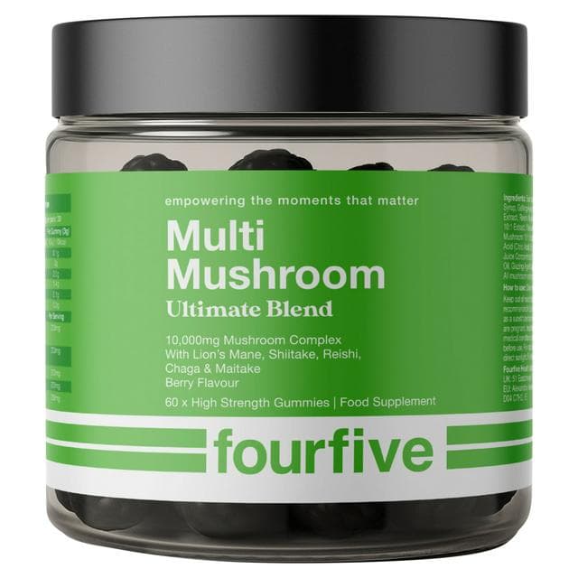 Fourfive Ultimate Blend Multi Mushroom Berry Flavour Food Supplement Gummies x60 - gallery image 1