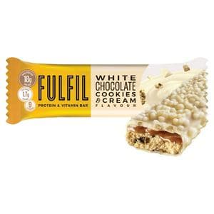 Fulfil White Chocolate Cookies & Cream Flavour Vitamin Protein Bar 55g