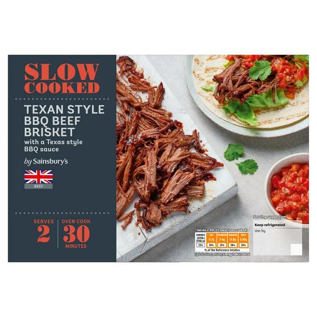 Sainsbury's Slow Cooked Texan Style BBQ British Beef Brisket 400g - gallery image 1