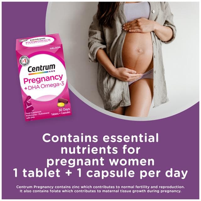Centrum Pregnancy Vitamins with DHA & Omega 3 30 Day Supply - gallery image 2