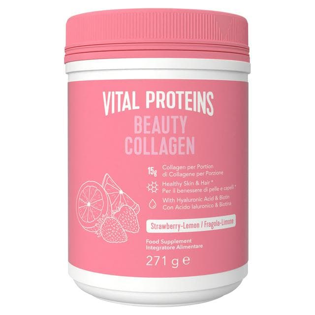 Vital Proteins Beauty Collagen Powder Strawberry Lemon Flavour Tub 271g - gallery image 1
