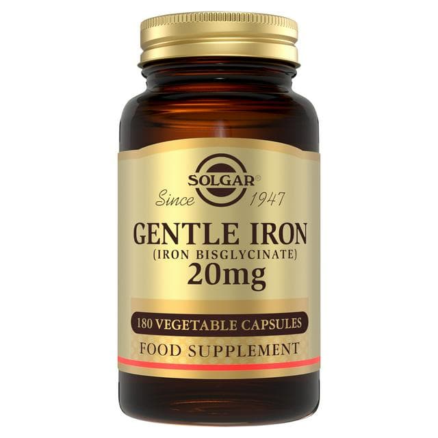 Solgar Gentle Iron Bisglycinate Non Constipating Vegetable Capsules x90 20mg - gallery image 1
