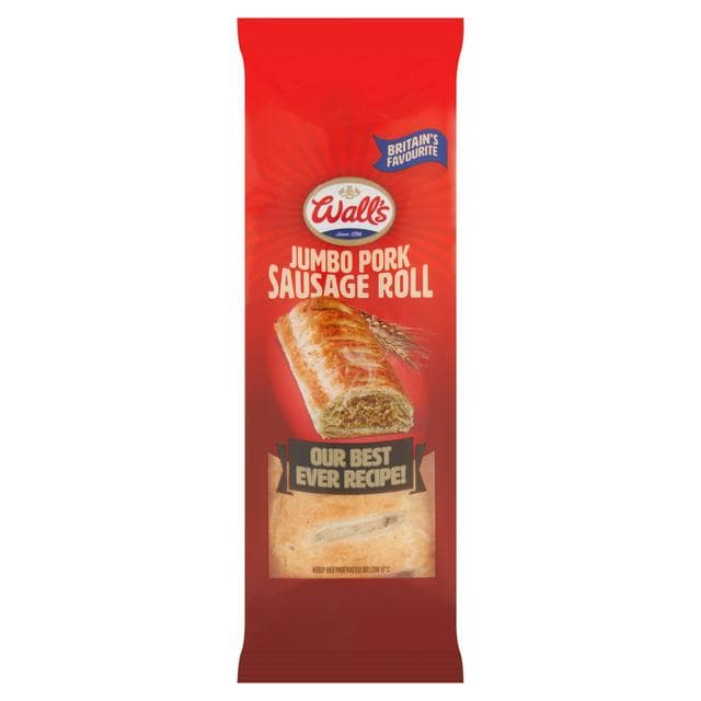 Wall's Jumbo Pork Sausage Roll 130g - gallery image 1