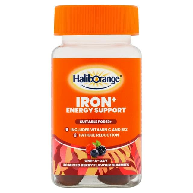 Haliborange Iron+ Energy Support One a Day Mixed Berry Flavour Gummies x30 - gallery image 1