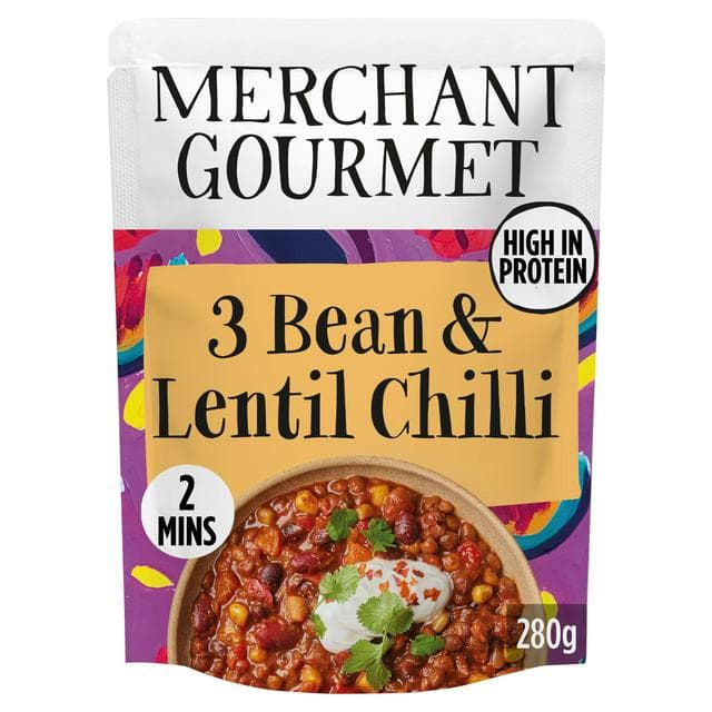 Merchant Gourmet 3 Bean & Lentil Chilli 280g - gallery image 1