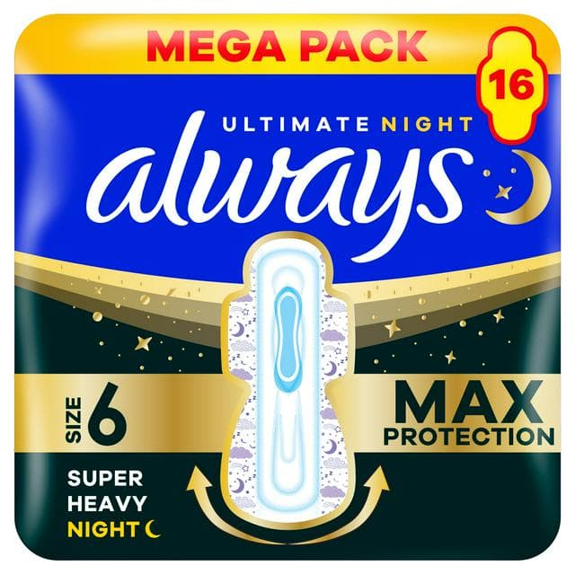 Always Sanitary Towels Ultimate Night S6 Wings - gallery image 1