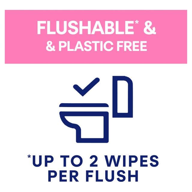 Andrex Fresh & Sensitive Flushable Moist Toilet Tissue Wipes Single Pack x30 - gallery image 2