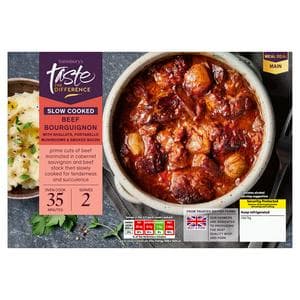Sainsbury's Slow Cooked 545g Beef Bourguignon, Taste the Difference