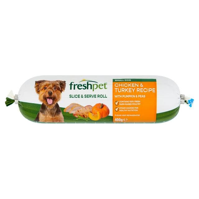 Freshpet Small Dog Chicken & Turkey Recipe with Pumpkin & Peas 400g - gallery image 1