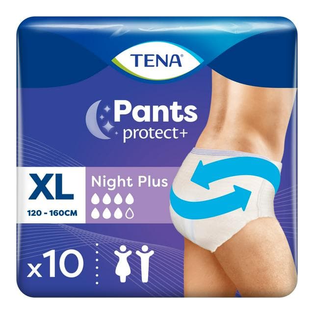 TENA Incontinence Pants Protect + Plus Night XL Pack x10 - gallery image 1