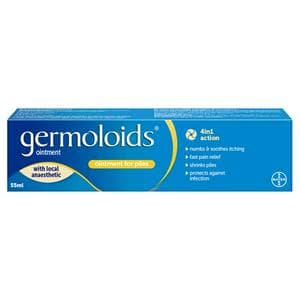 Germoloids Triple Action Haemorrhoids Piles Ointment 55ml