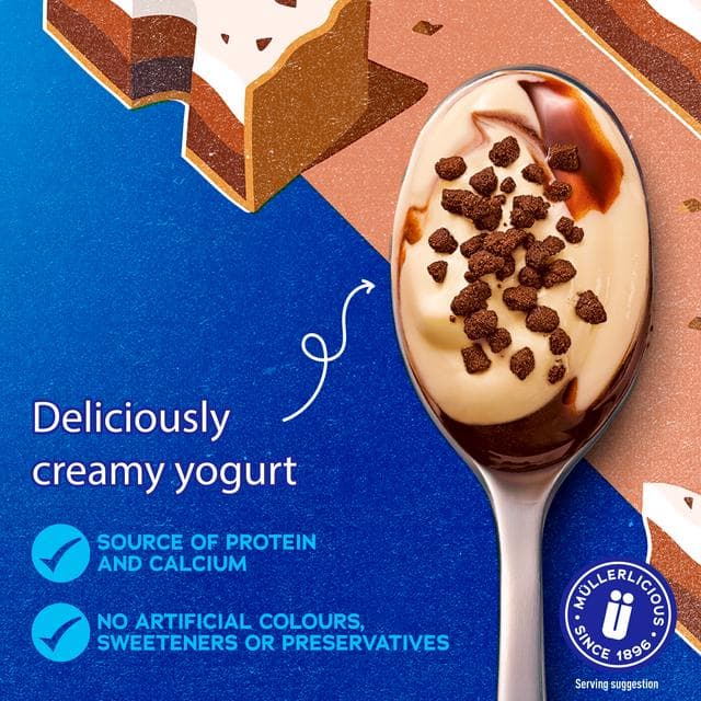 Muller Corner Originals Mississippi Mud Pie Yogurt 4x124g - gallery image 2