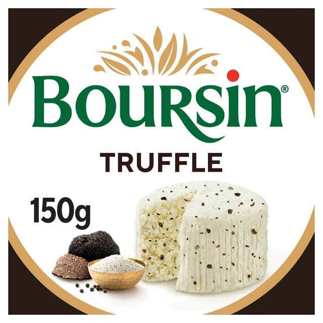 Boursin Truffle Flavoured Soft French Cream Cheese 150g - gallery image 1