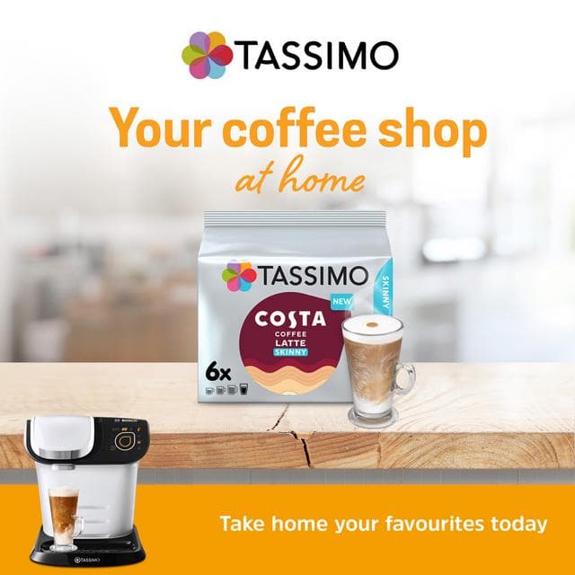 Tassimo Skinny Costa Coffee Latte 200.4g - gallery image 2