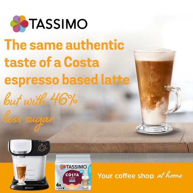 Tassimo Skinny Costa Coffee Latte 200.4g - gallery image 4