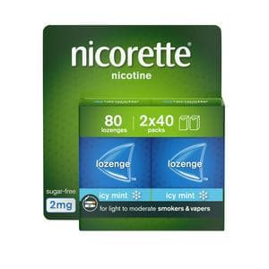 Nicorette Cools Lozenge Quit Smoking Aid x80 2mg