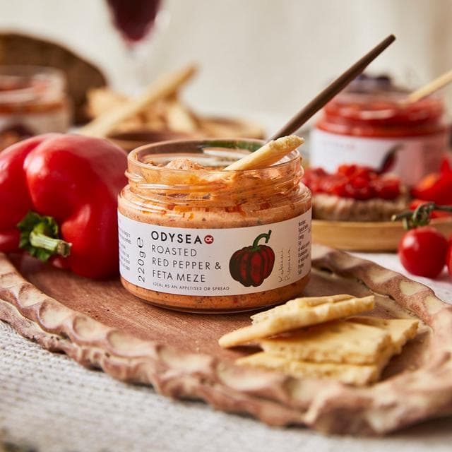 Odysea Roasted Red Pepper & Feta Meze 220g - gallery image 2