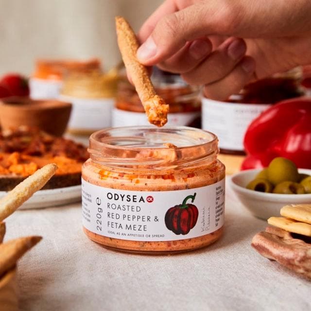 Odysea Roasted Red Pepper & Feta Meze 220g - gallery image 3